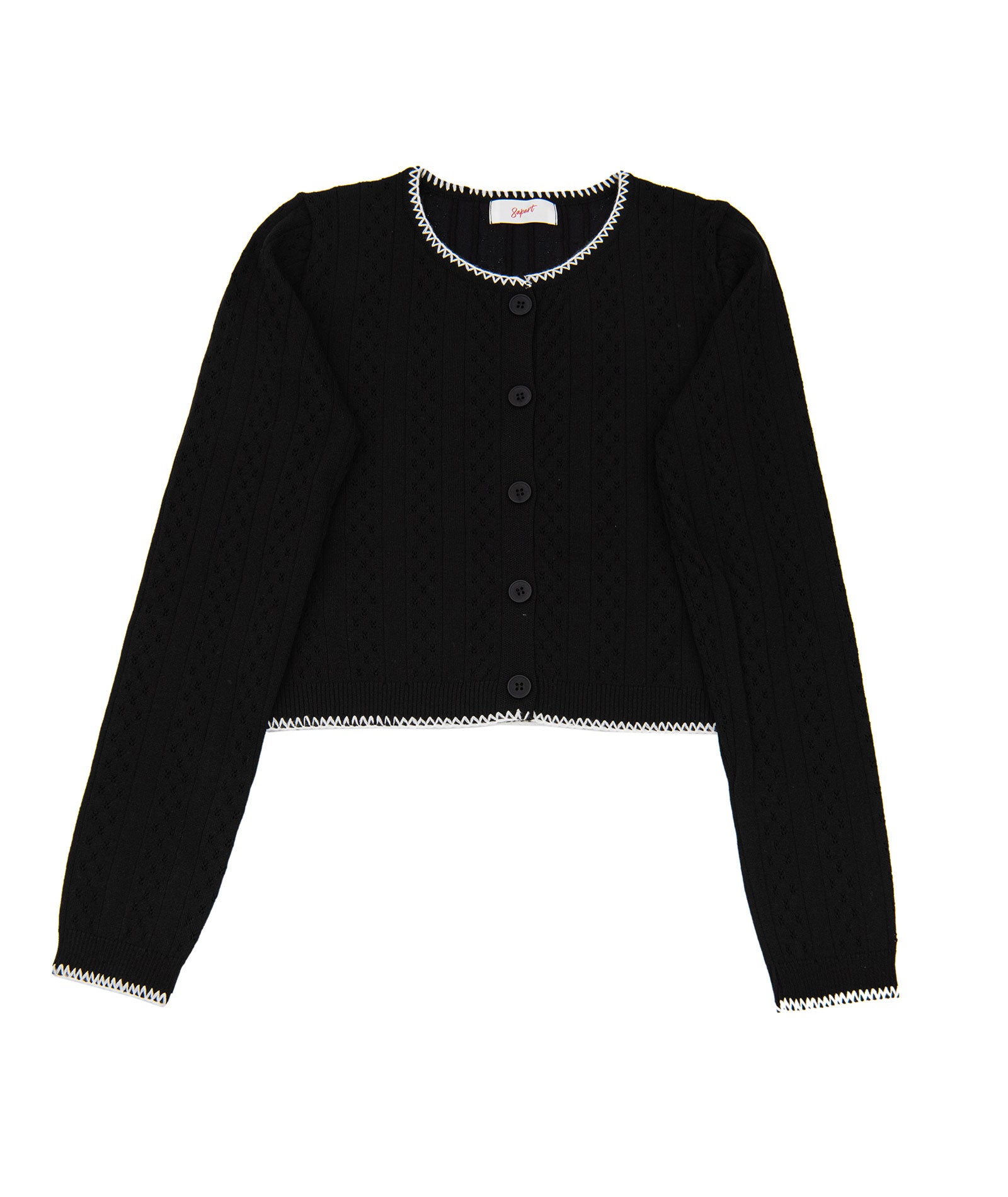 8apart Women Vallie Pointelle Stitch Cardigan