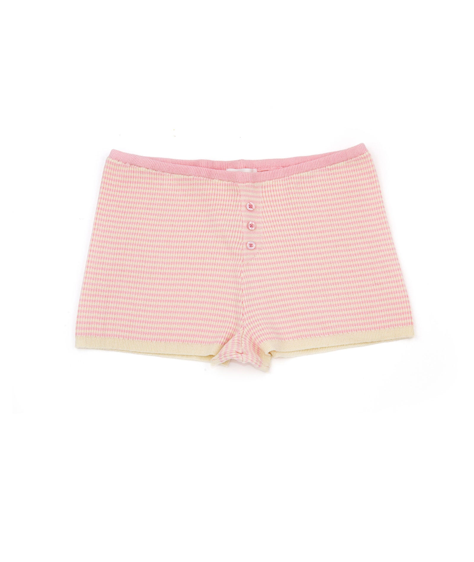 8apart Women Baby Girl Pink Striped Shorts