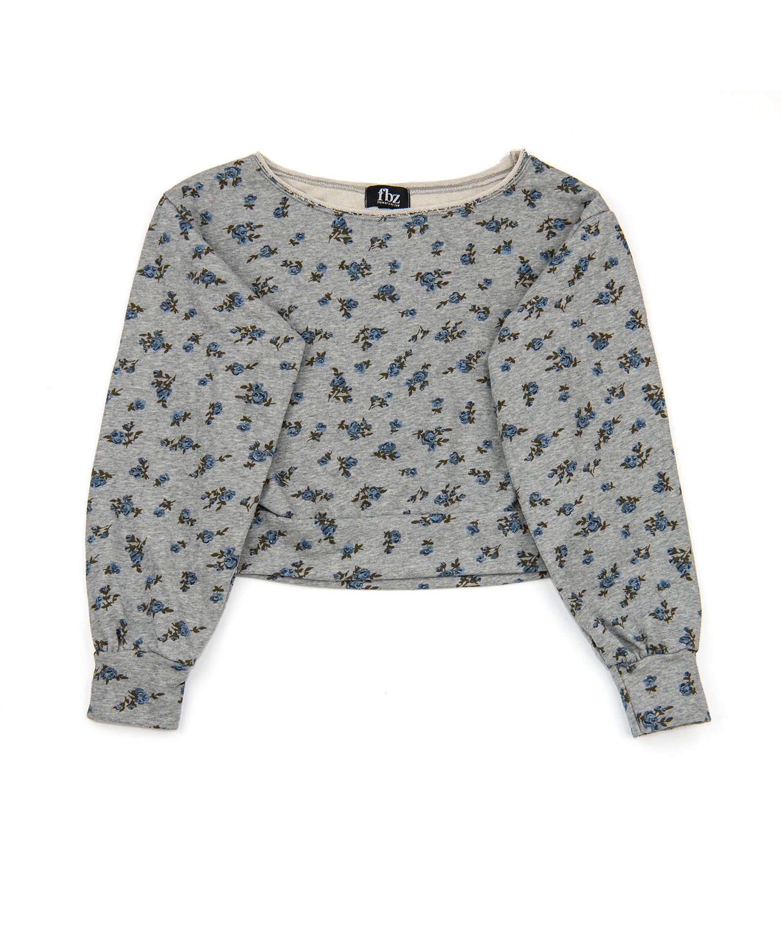 FBZ Girls Rorie Off Shoulder Floral Sweatshirt Girls Casual Tops FBZ Flowers By Zoe Floral Y/S (7/8)