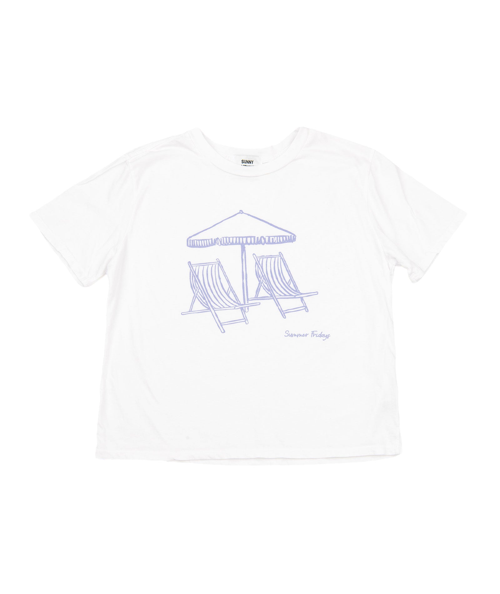 Sunny Somewhere Women Summer Fridays Everyday Tee