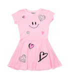 Firehouse Girls Happy Hearts Dress Girls Casual Dresses Firehouse Ice Pink Y/4