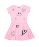 Firehouse Girls Happy Hearts Dress Girls Casual Dresses Firehouse Ice Pink Y/4