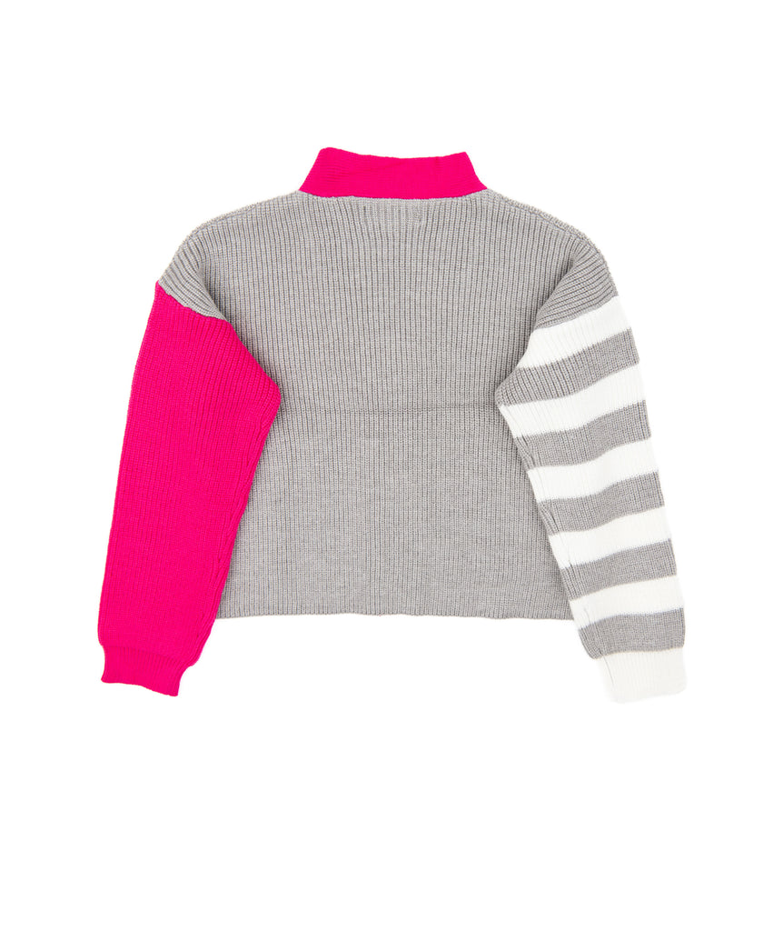 Central Park West Girls Ava Color Block Cardigan Girls Casual Tops Central Park West Girls   