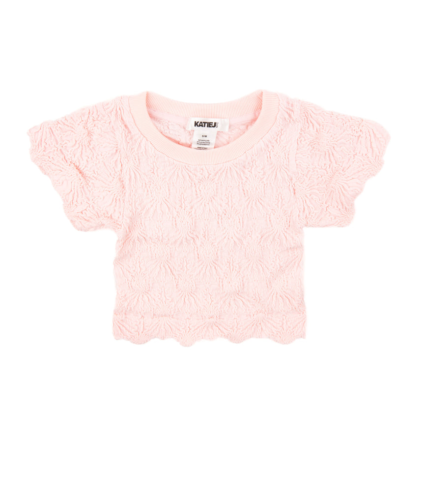 Katie J NYC Girls Maizie Tee Girls Casual Tops Katie J NYC Light Pink Y S/M (8-10) 