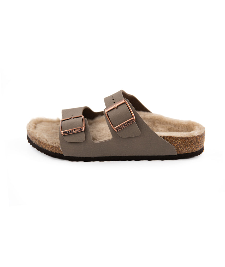 Birkenstock Arizona Shearling Gray/Taupe - Narrow Fit Accessories Birkenstock   