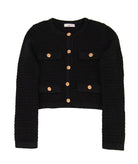 8apart Women Diana Gold Button Cardigan Womens Casual Tops 8apart Black Juniors/Women S
