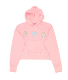 Firehouse Girls Teagan Teddy Bow Pocket Hoodie Ice Pink Girls Casual Tops Firehouse Ice Pink Y/4