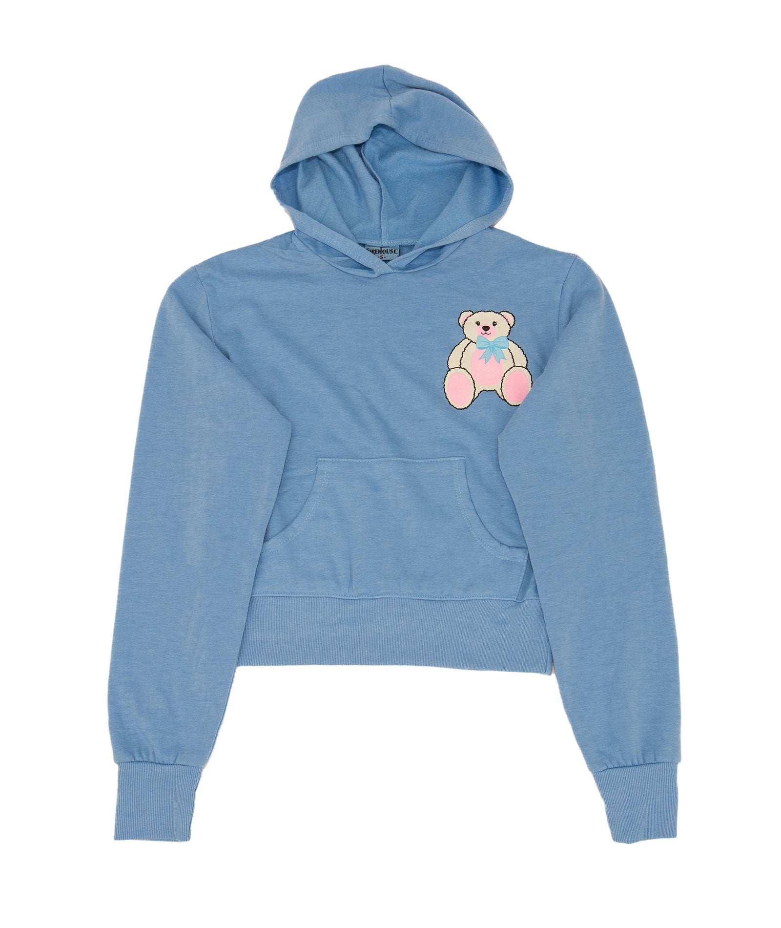 Firehouse Girls Tessa Teddy Pocket Hoodie Ice Blue Girls Casual Tops Firehouse Ice Blue Y/4