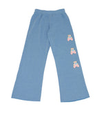 Firehouse Girls Tessa Teddy Wide Leg Sweatpants Ice Blue Girls Casual Bottoms Firehouse Ice Blue Y/4