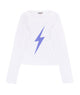 Firehouse Girls Violet Bolt Long Sleeve Rib Tee White Distressed/seasonal girls Firehouse White Y/S (7/8)