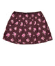 FBZ Girls Maire Burgundy Sateen Floral Skirt