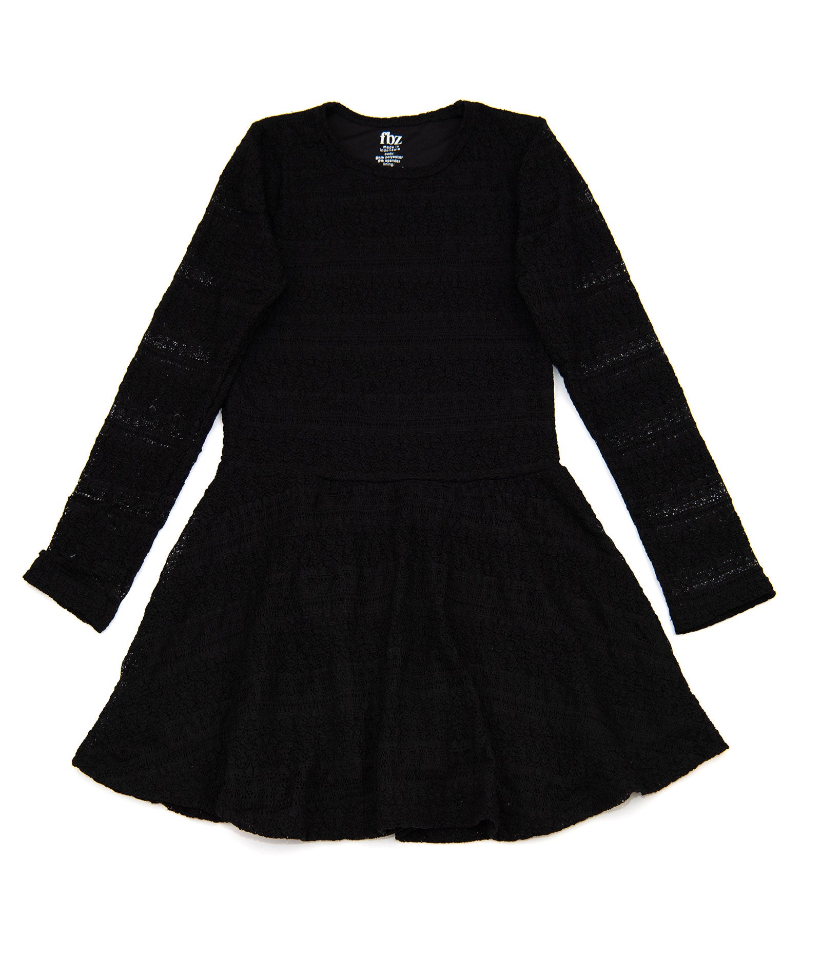 FBZ Girls Kristi Long Sleeve Lace Dress