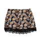 FBZ Girls Josie Black/Cream Floral Rose Lace Skirt