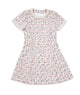 Katie J NYC Girls Emmylou Pink Multi Boucle Dress