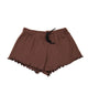 Cheryl Creations Girls Dillon Pointelle Shorts Girls Casual Bottoms Cheryl Creations Brown Y/S (7/8)