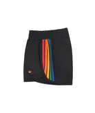 Aviator Nation Kids 5 Stripe Flex Jogger Shorts Black Girls Casual Bottoms Aviator Nation