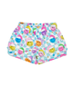 Hoda Happy Santa Plush Shorts Distressed/seasonal girls iScream Multi Y/XS (6X)
