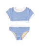 Carys Ribbed Crop 2 Piece Cobalt Striped Accessories Shade Critters Striped Y/S (7/8)