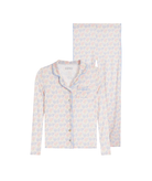 Katie J NYC Juniors Blue Ribbon Water Color Maia Pants PJ Set Accessories Katie J NYC Multi Juniors/Women XXS