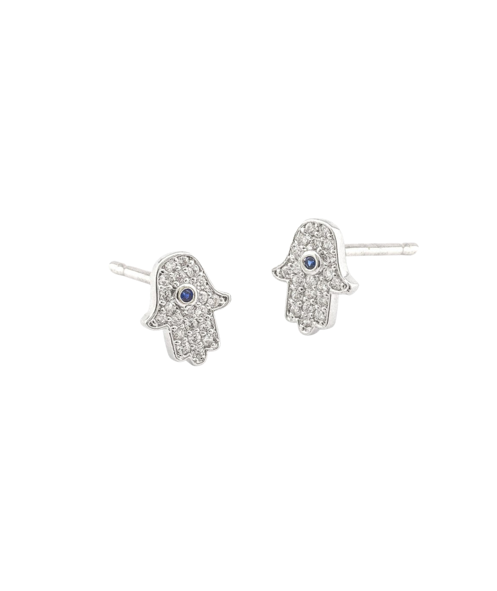 TAI CZ Mini Hamsa Studs Jewelry - Trend TAI Silver
