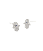 TAI CZ Mini Hamsa Studs Jewelry - Trend TAI Silver