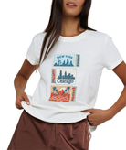Sunny Somewhere Women Coast to Coast Matches Femme Crew Tee Womens Casual Tops Sunny Somewhere
