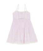 Love Shack Fancy Girls Havrea Dress Orchid Ice Girls Casual Dresses Love Shack Fancy