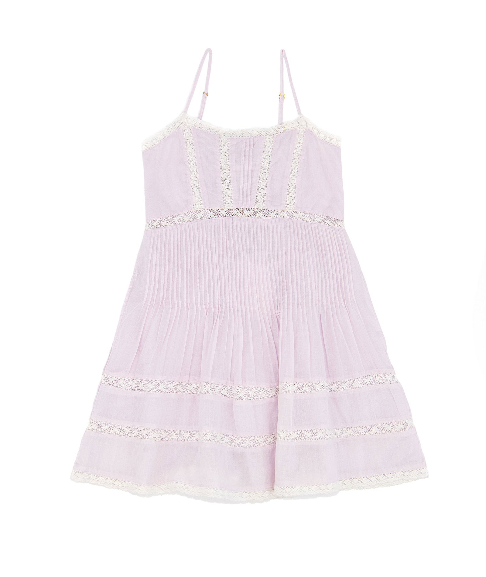 Love Shack Fancy Girls Havrea Dress Orchid Ice Girls Casual Dresses Love Shack Fancy