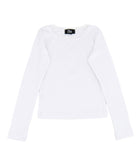 FBZ Girls Honor Pointelle With Lace Top Girls Casual Tops FBZ Flowers By Zoe White Y/6