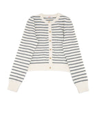 8apart Women Jacey Striped Cardigan Womens Casual Tops 8apart Striped Juniors/Women S