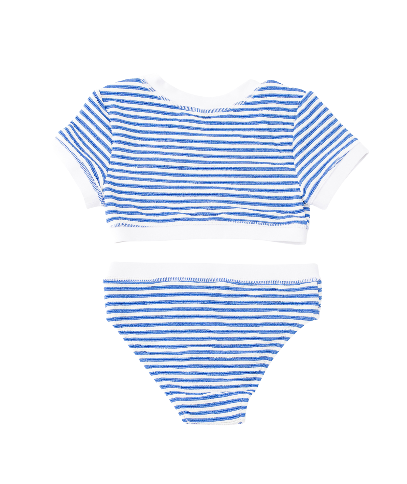 Carys Ribbed Crop 2 Piece Cobalt Striped Accessories Shade Critters
