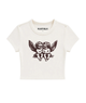 Katie J NYC Girls Sunglasses Baby Tee Girls Casual Tops Katie J NYC Vintage White Y/S (7/8)