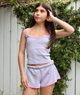 Theme Girl Teddy Heart Pointelle Lace Trim Shorts Distressed/seasonal girls Theme-NYC Lavender Y/S (7/8)