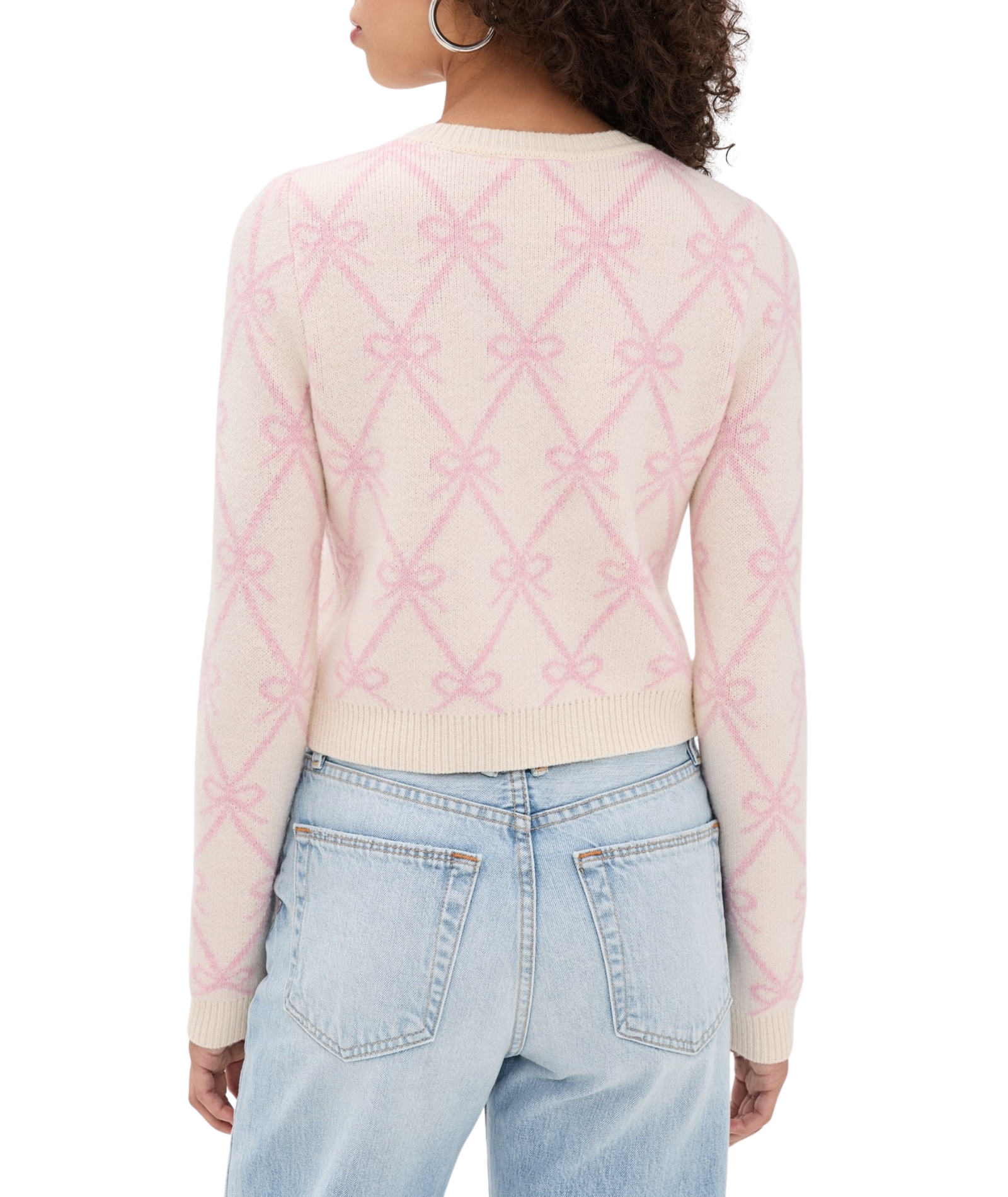 Love Shack Fancy Women Veronika Cardigan Milk Rose Womens Casual Tops Love Shack Fancy