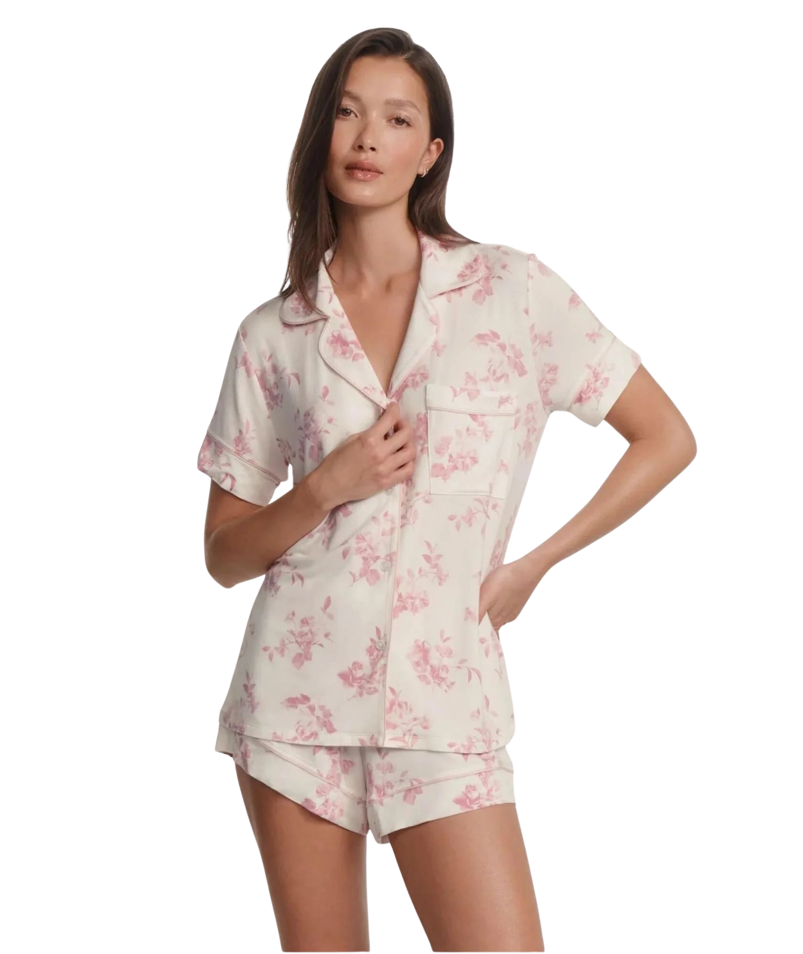 Eberjey Women Gisele Relaxed Shorts Pink Rose Garden Cameo Accessories Eberjey Floral Juniors/Women XXS