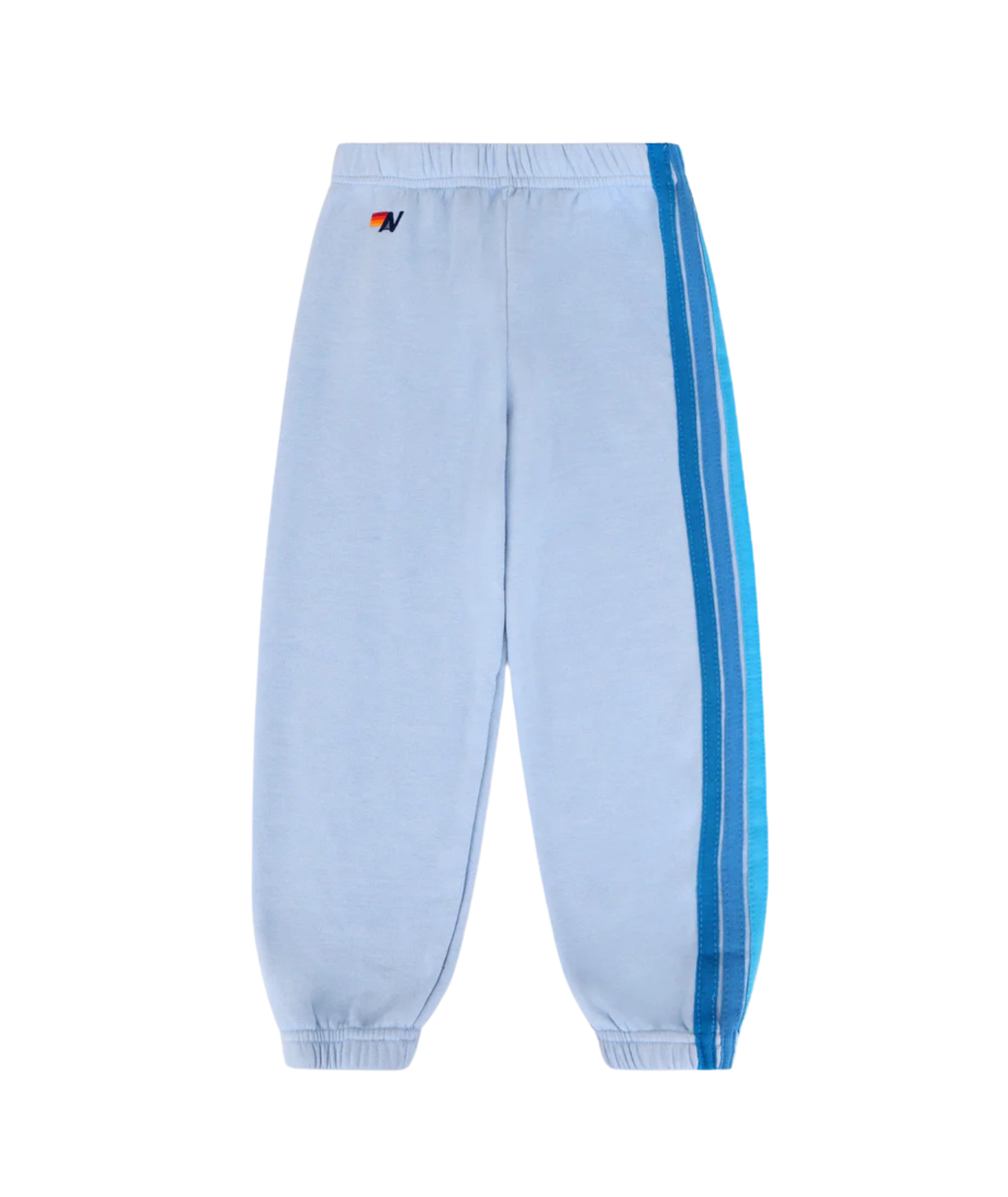 Aviator Nation Kids 5 Stripe Sweatpants Ice Girls Casual Bottoms Aviator Nation Light Blue Y/S (7/8)