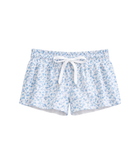 Katie J NYC Girls Blue Mini Toile Farrah Shorts Girls Casual Bottoms Katie J NYC Floral Y/S (7/8)