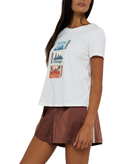 Sunny Somewhere Women Coast to Coast Matches Femme Crew Tee Womens Casual Tops Sunny Somewhere