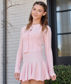 Love Shack Fancy Women Peridot Cardigan Peach Sorbet Girls Special Tops Love Shack Fancy