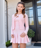 Love Shack Fancy Women Peridot Cardigan Peach Sorbet Girls Special Tops Love Shack Fancy