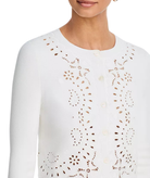 Love Shack Fancy Women Leda Cardigan White Vanilla Womens Casual Tops Love Shack Fancy
