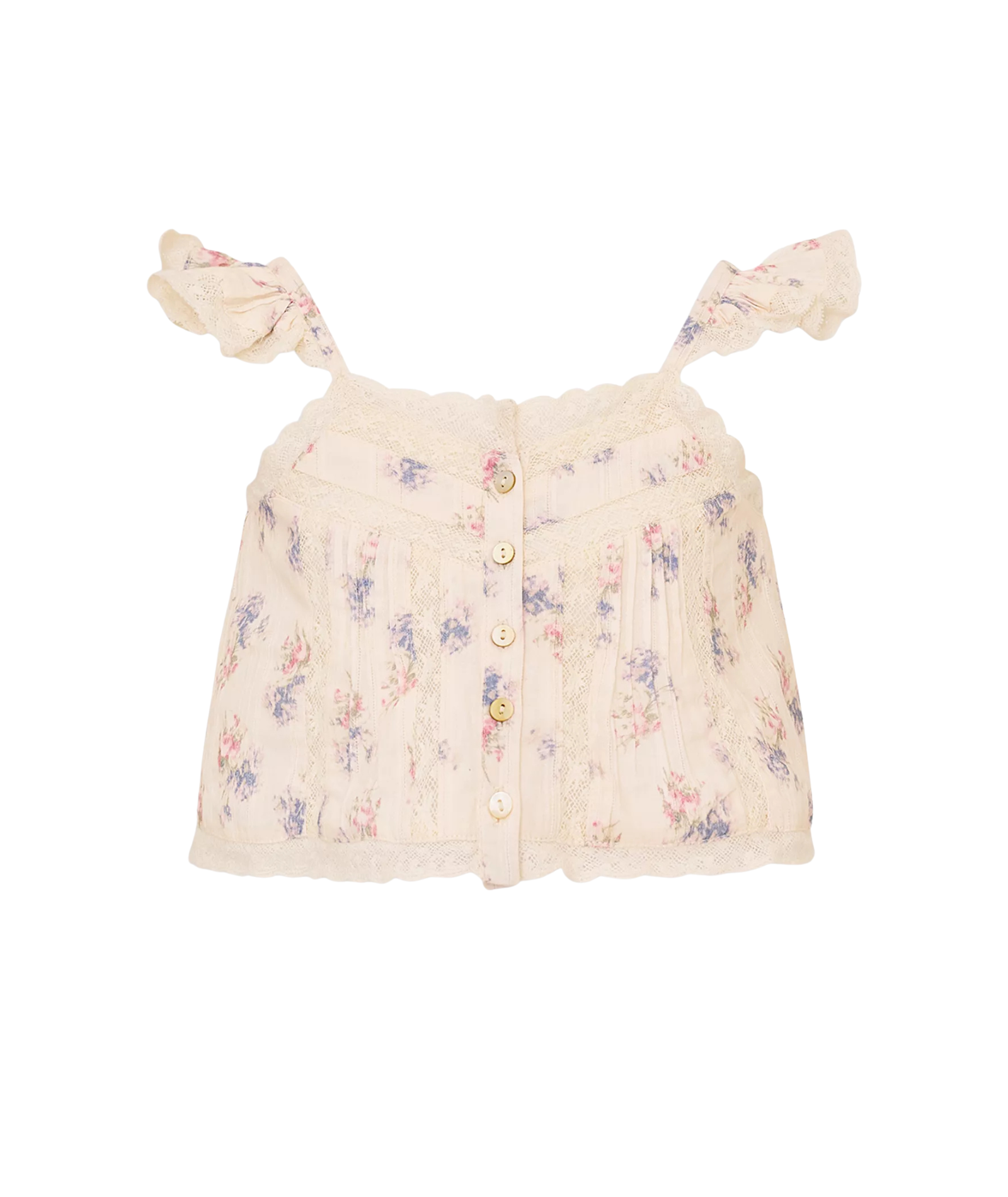 Love Shack Fancy Tween Norina Top Antique Vanilla