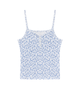 Katie J NYC Girls Blue Mini Toile Hailey Henley Cami Girls Casual Tops Katie J NYC Floral Y/S (7/8)
