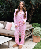 Katie J NYC Juniors Cherry Bows Maia Pants PJ Set Accessories Katie J NYC Multi Juniors/Women XXS