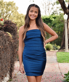 8apart Women Shira Glitter Mini Dress Womens Casual Dresses 8apart Blue Juniors/Women S