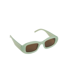 Round Squared Sunnies Accessories Frankie's Exclusives Green With Black
