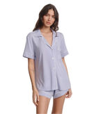 Eberjey Women Gisele Relaxed Shorts Lavender Dusk/Ivory Accessories Eberjey Lavender Juniors/Women XXS