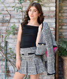Katie J NYC Girls Hattie Lurex Check Boucle Jacket Girls Special Tops Katie J NYC