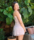 Theme Girls Isabella Pink Heart Bow Lace Dress Girls Special Dresses Theme-NYC