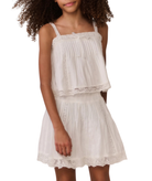 Love Shack Fancy Girls Brynlynn Top White Girls Casual Tops Love Shack Fancy White Y/S (7/8)